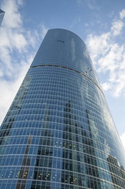 Moskova-City, mimari, gökdelen, kule bina, gök, mavi