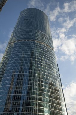 Moskova-City, mimari, gökdelen, kule bina, gök, mavi