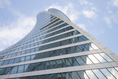 Moskova-City, mimari, gökdelen, kule bina, gök, mavi