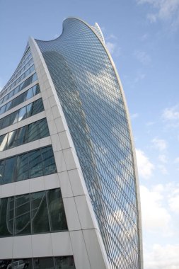 Moskova-City, mimari, gökdelen, kule bina, gök, mavi