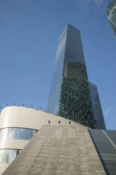 Moskova-City, mimari, gökdelen, kule bina, gök, mavi