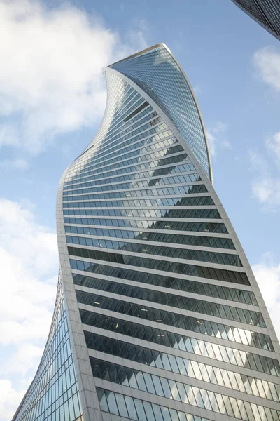 Moscú Ciudad Arquitectura Rascacielos Edificio Torre Cielo Azul — Foto de Stock