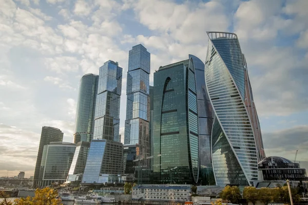 Moskova-City, mimari, gökdelen, kule bina, gök, mavi