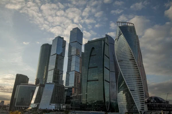 Moskova-City, mimari, gökdelen, kule bina, gök, mavi