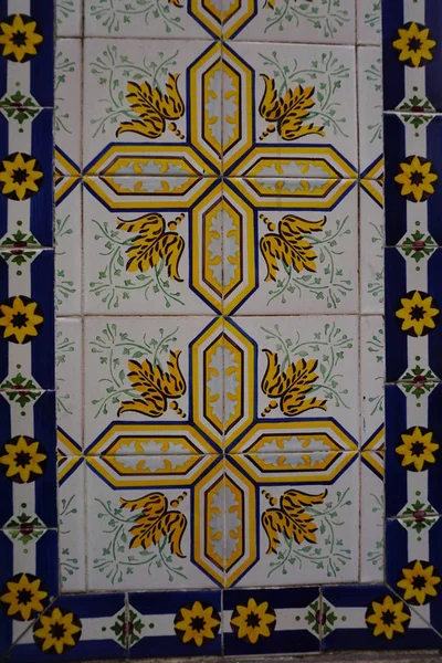 Lisboa Portugal Maio 2017 Azulejos Cerâmica Pintados Tradicionais Portugueses Azulejos — Fotografia de Stock