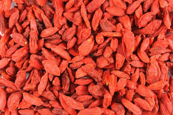 Dried Goji Berries Closeup Food Background Texture — Stock Photo, Image