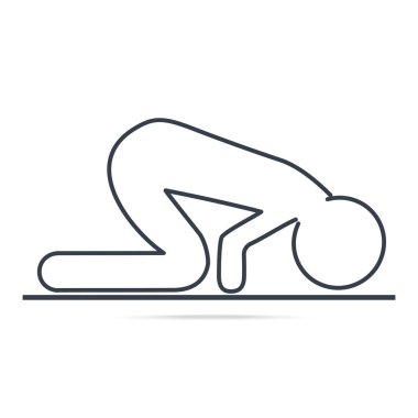 Dua sembol simge, basit bir çizgi simge tasarlamak