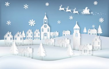 Noel Baba ve geyik şehirde, kar tanesi gibi bir geçmişi var. Noel mevsimi çizimi