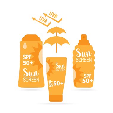 Güneş kremi ikonu, güneş kremi Spf 50