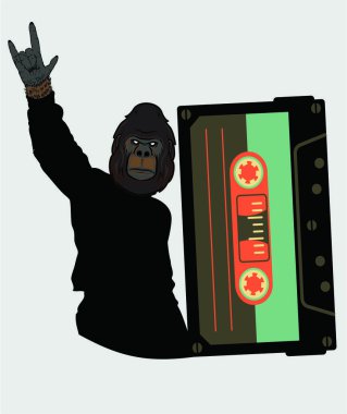 goril Rock işareti yazdırma