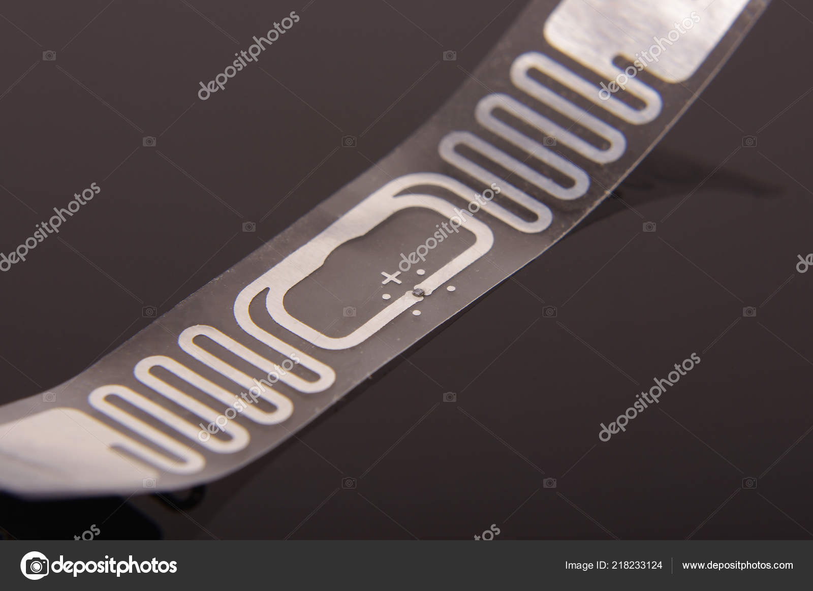 Radio Frequency Identification Transponder Antenna High Integrated Smart Label — Stock Photo