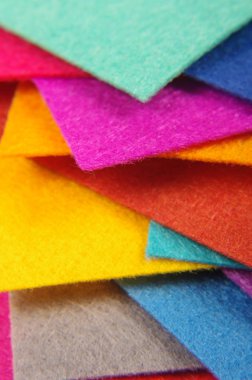 Renkli Keçe örnekleri tekstil tasarımı için yararlı bir sürü