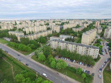 Kaunas, Litvanya Eiguliai bölgesinin havadan görünümü