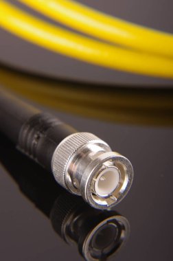The connector  of BNC for RF cable clipart