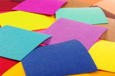 Renkli Keçe örnekleri tekstil tasarımı için yararlı bir sürü