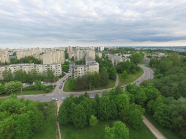 Kaunas, Litvanya Eiguliai bölgesinin havadan görünümü