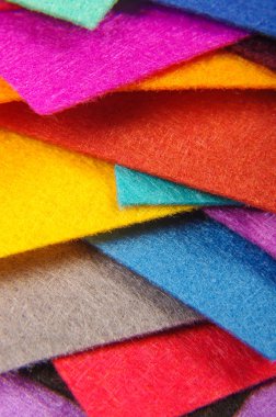 Renkli Keçe örnekleri tekstil tasarımı için yararlı bir sürü