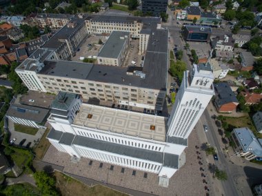 İsa'nın diriliş Kilisesi Kaunas, Litvanya havadan görünümü