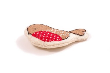 Kırmızı Noel ağacı kuş Süsle