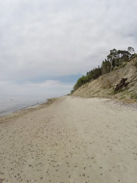 Plaży Holenderski Kapelusz Olando Kepure Położony Pobliżu Karkle Albo Klaipeda — Zdjęcie stockowe