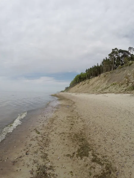 Het Strand Van Nederlandse Muts Olando Kepure Vlakbij Karkle Klaipeda — Stockfoto