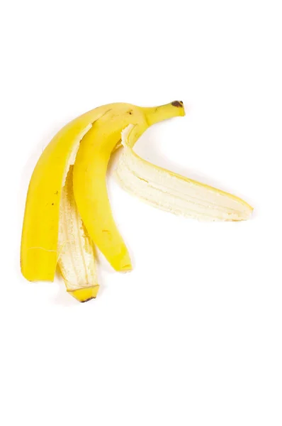 Ist Bananenschale Isoliert Auf Dem Weißen Hintergrund — Stockfoto