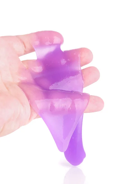 Modern Fluffy Sticky Material Called Slime — Stock Photo, Image