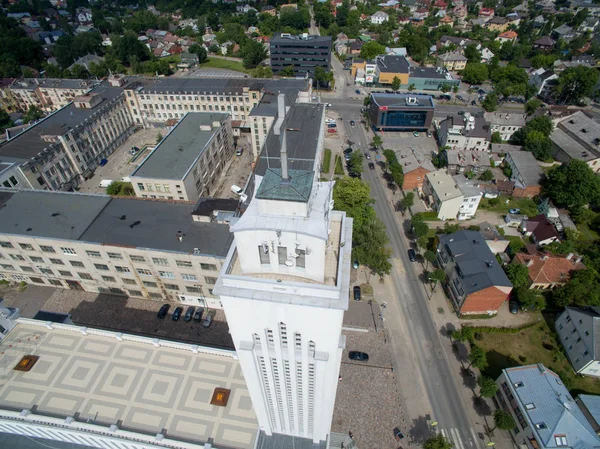 Vista Aérea Igreja Ressurreição Cristo Kaunas Lituânia — Fotografia de Stock