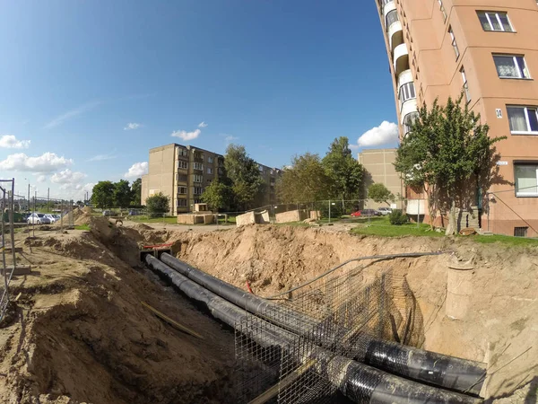 Kaunas, Litvanya Merkezi Isıtma sisteminin yenileme çalışmaları