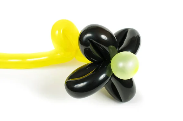 Flor Decorativa Feita Balão Torcido Usando Técnica Modelagem Balões — Fotografia de Stock