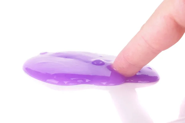 Modern Fluffy Sticky Material Called Slime — Stock Photo, Image