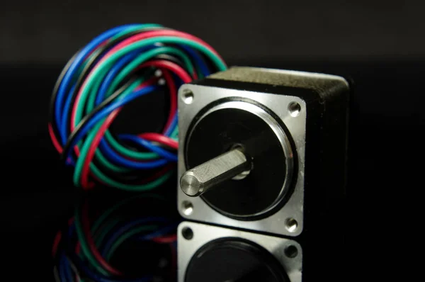 Stepper Motor Passo Para Movimento Preciso Usado Cnc — Fotografia de Stock