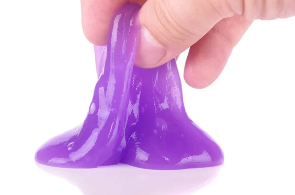 Modern Fluffy Sticky Material Called Slime — Stock Photo, Image