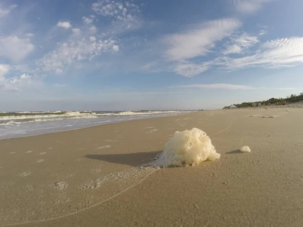 Spiaggia Sabbiosa Estiva Del Mar Baltico Durante Estate Località Palanga — Foto Stock