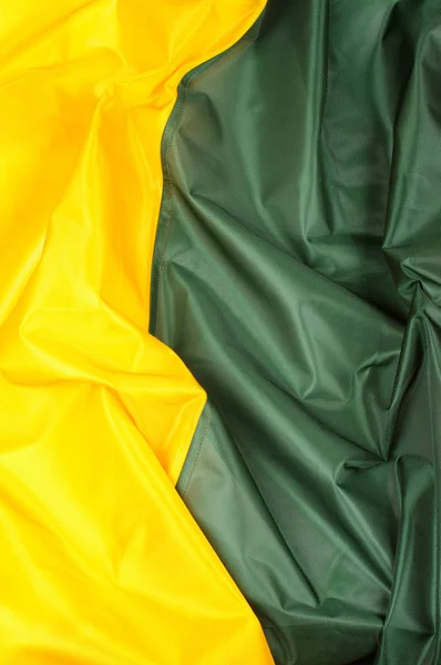 Silk Fabric Yellow Green Colours Background — Stock Photo, Image