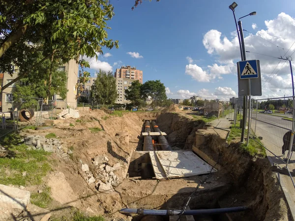 Kaunas, Litvanya Merkezi Isıtma sisteminin yenileme çalışmaları