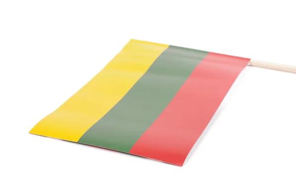 Paper Lithuania Flag Souvenir Isolated White Background — Stock Photo, Image