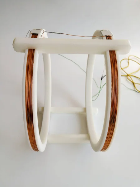 Bobina Helmholtz Sistema Dos Bobinas Para Creación Uniforme Campos Magnéticos — Foto de Stock
