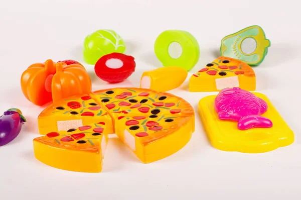 Kunststof Kunstmatige Voedsel Fruit Groenten Als Een Speelgoed Voor Kinderen Rechtenvrije Stockfoto's