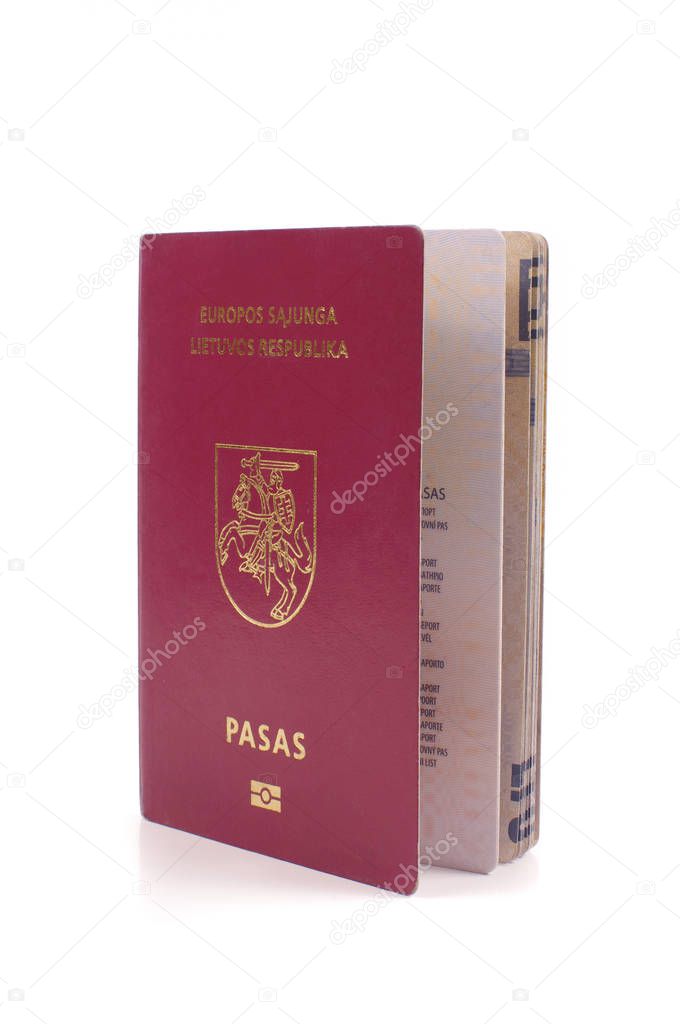 Passport isolated on the white background