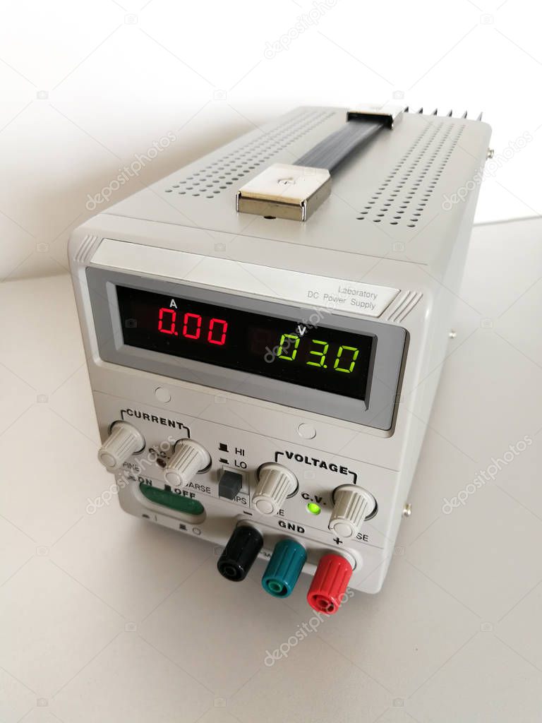 Precise variable voltage and current power supply used in prototyping and engineering