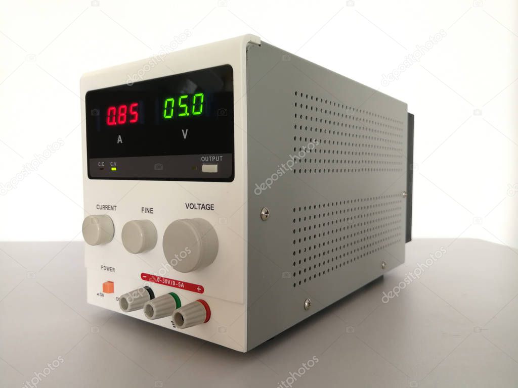 Precise variable voltage and current power supply used in prototyping and engineering