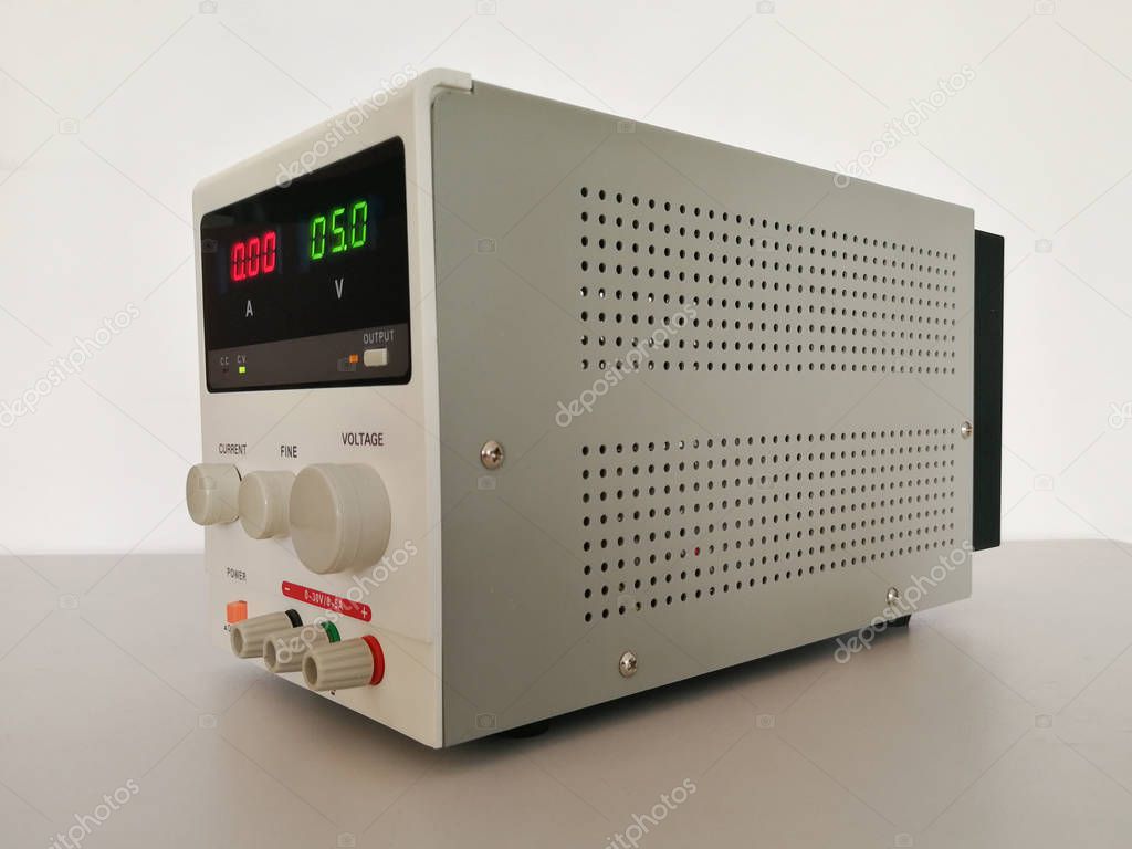 Precise variable voltage and current power supply used in prototyping and engineering