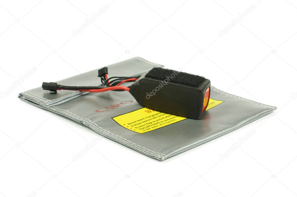 LiPo Lithium polymer batteries can be dangerous during charging and overcharging. This bag offers safety and protection from explotion and fire