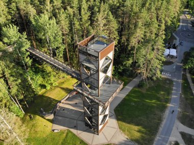 Laju takas, any ksciai, Litvanya 'daki ağaç tepesi yürüyüş kulesi.