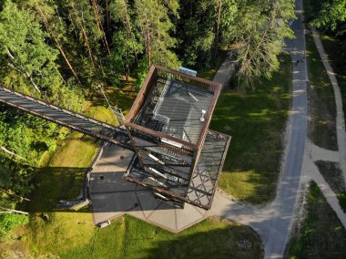 Laju takas, any ksciai, Litvanya 'daki ağaç tepesi yürüyüş kulesi.