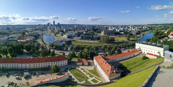 Панорамный Вид Город Вильнюс Воздуха Летнее Время 2015 — стоковое фото