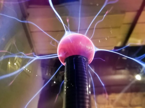 Perte Couronne Boule Plasma Nikola Tesla Invention — Photo