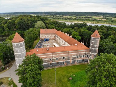 Vytenai, Jurbarkas, Litvanya 'nın Nemunas nehri yakınlarındaki tarihi Panemune kalesi