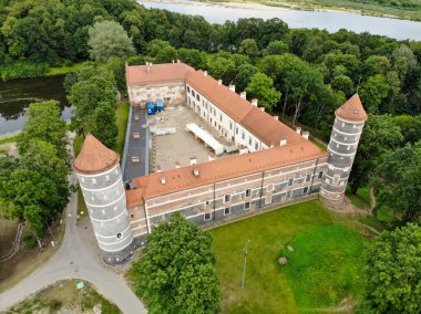 Vytenai, Jurbarkas, Litvanya 'nın Nemunas nehri yakınlarındaki tarihi Panemune kalesi